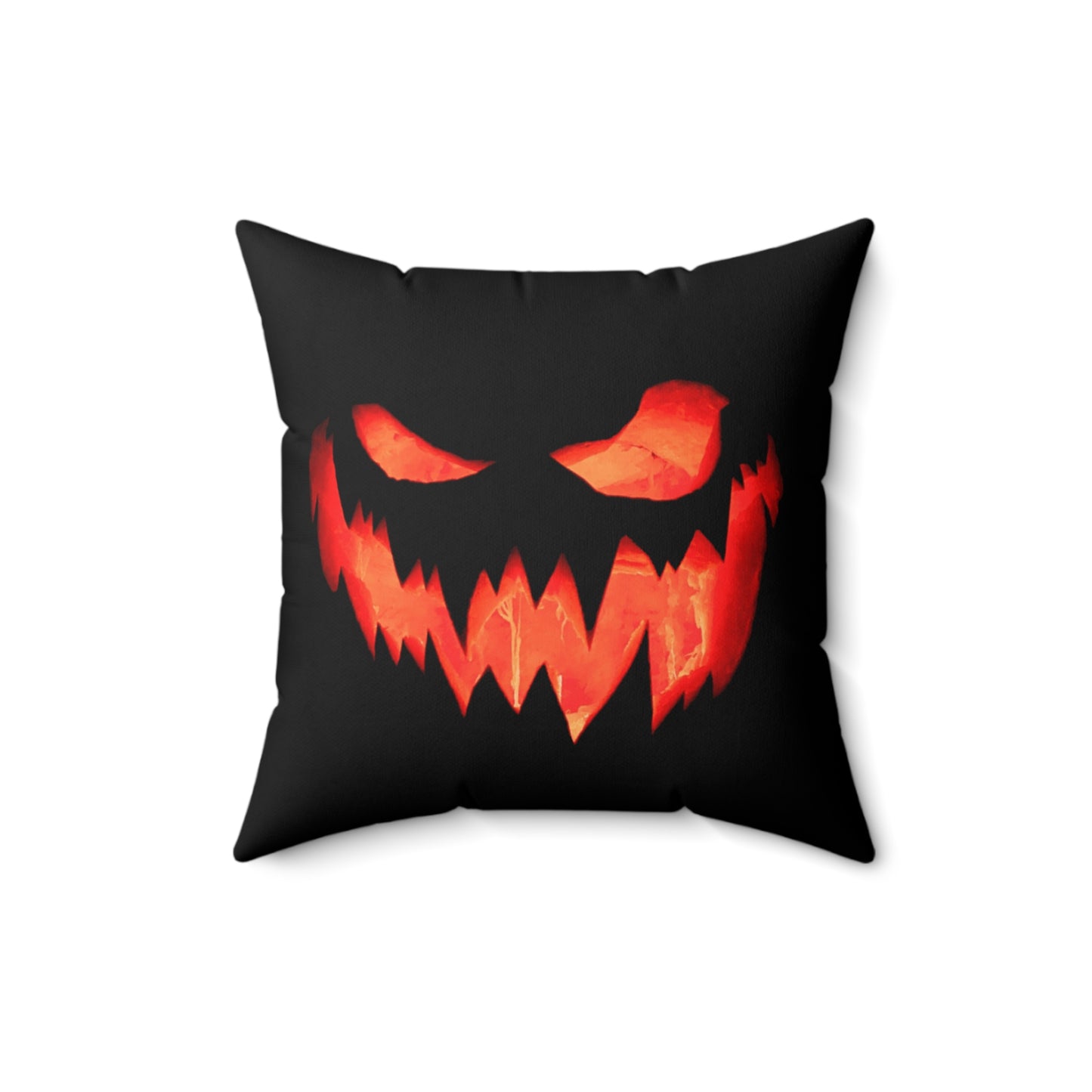 Halloween, Spooky pumpkin, Spun Polyester Square Pillow