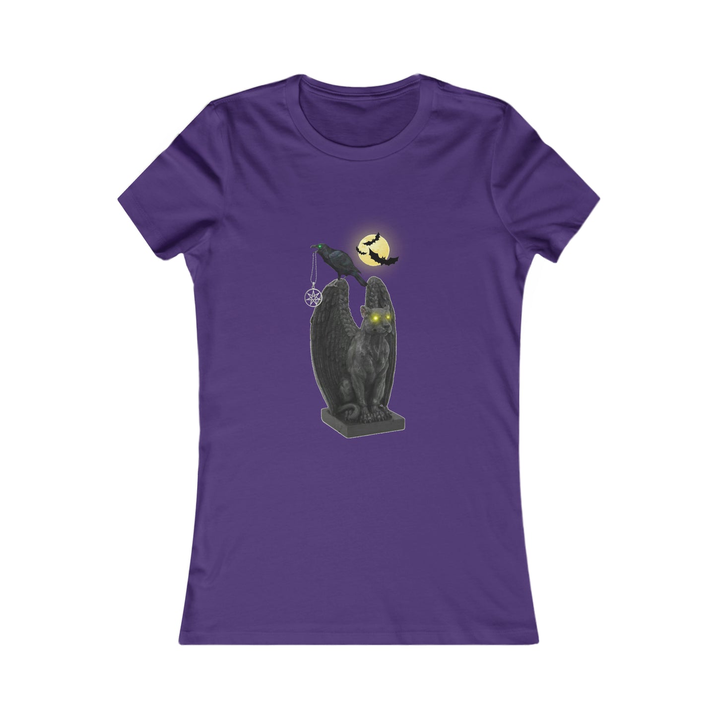 Women's Favorite Tee Edgar Allan Poe Raven Top