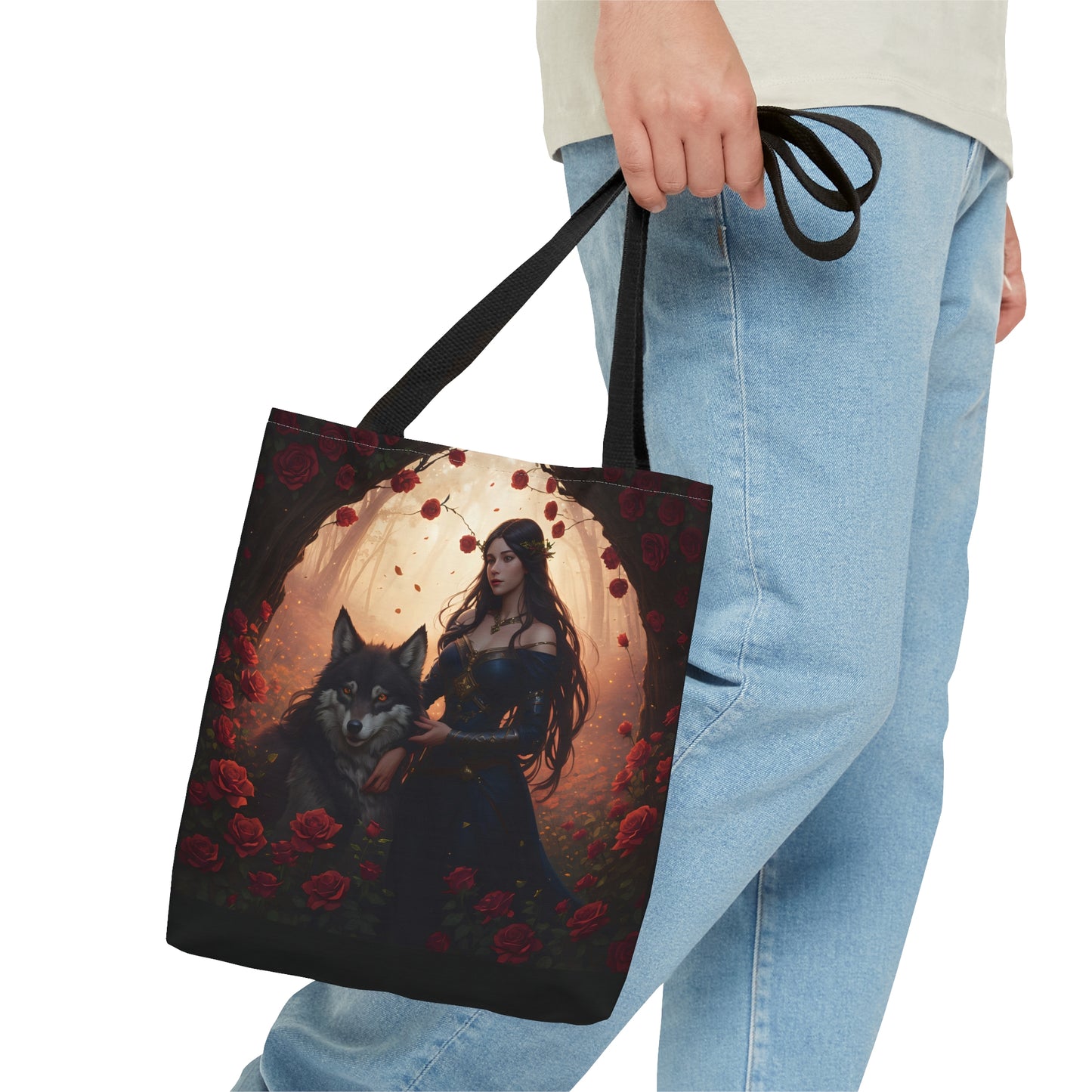 Wolf Enchantress,Tote Bag