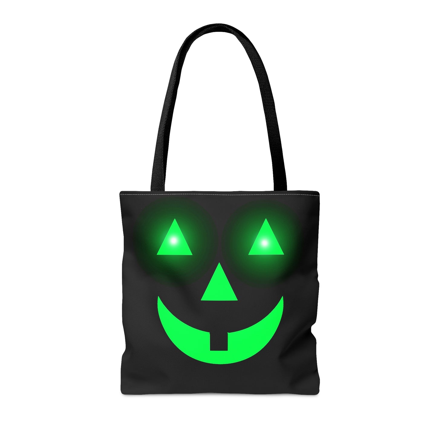 Glowing Pumpkin Face Halloween Candy Tote Bag