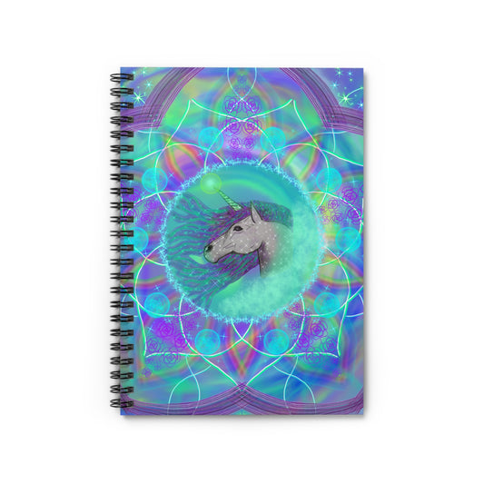 Mystic Unicorn Spiral Notebook - Ruled Line