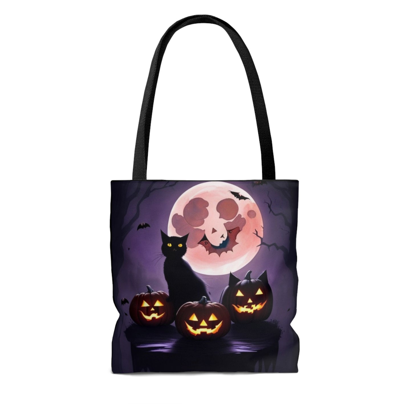 All Hallows Eve, Black Cat,  Halloween Candy Tote Bag