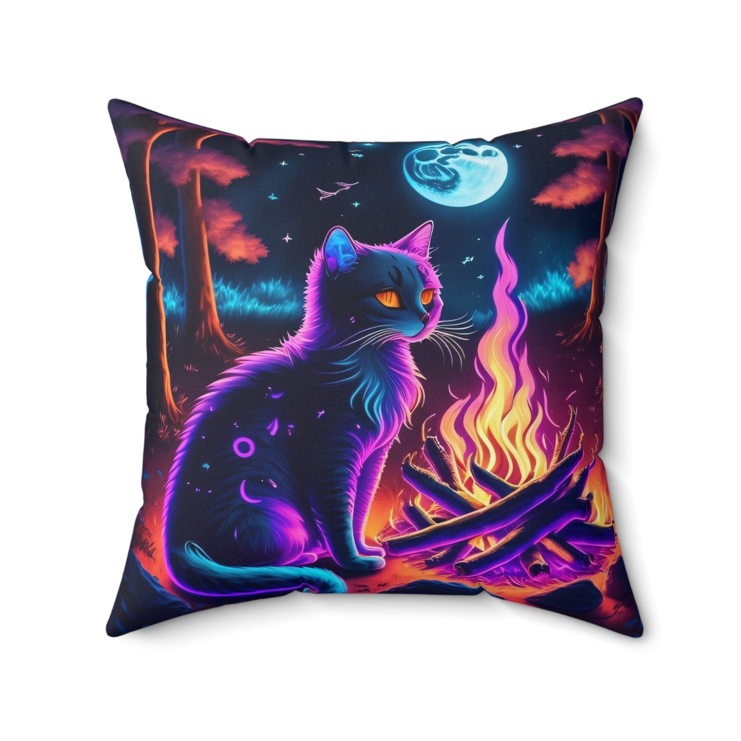 Otherworldly CatTales, Spun Polyester Square Pillow