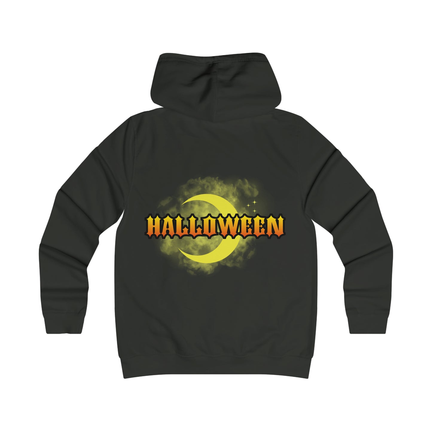 Girlie College Hoodie Spooky Pumpkin Halloween Top