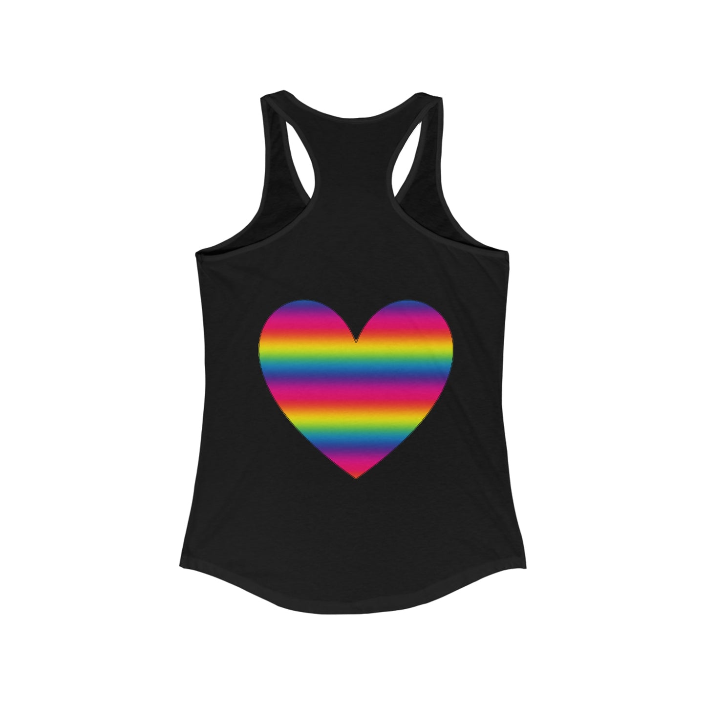 PRIDE Heart Women's Ideal Racerback Tank