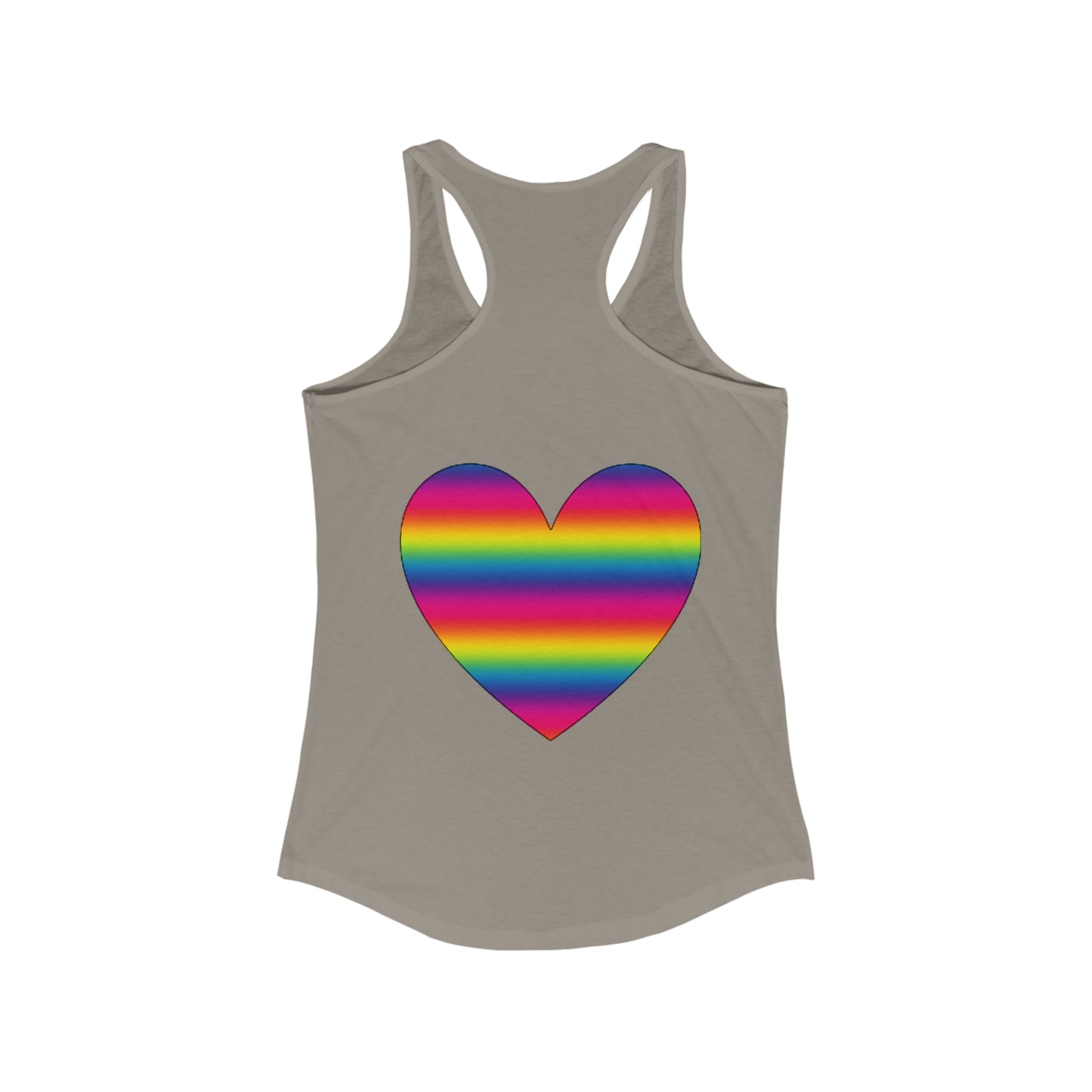 PRIDE Heart Women's Ideal Racerback Tank