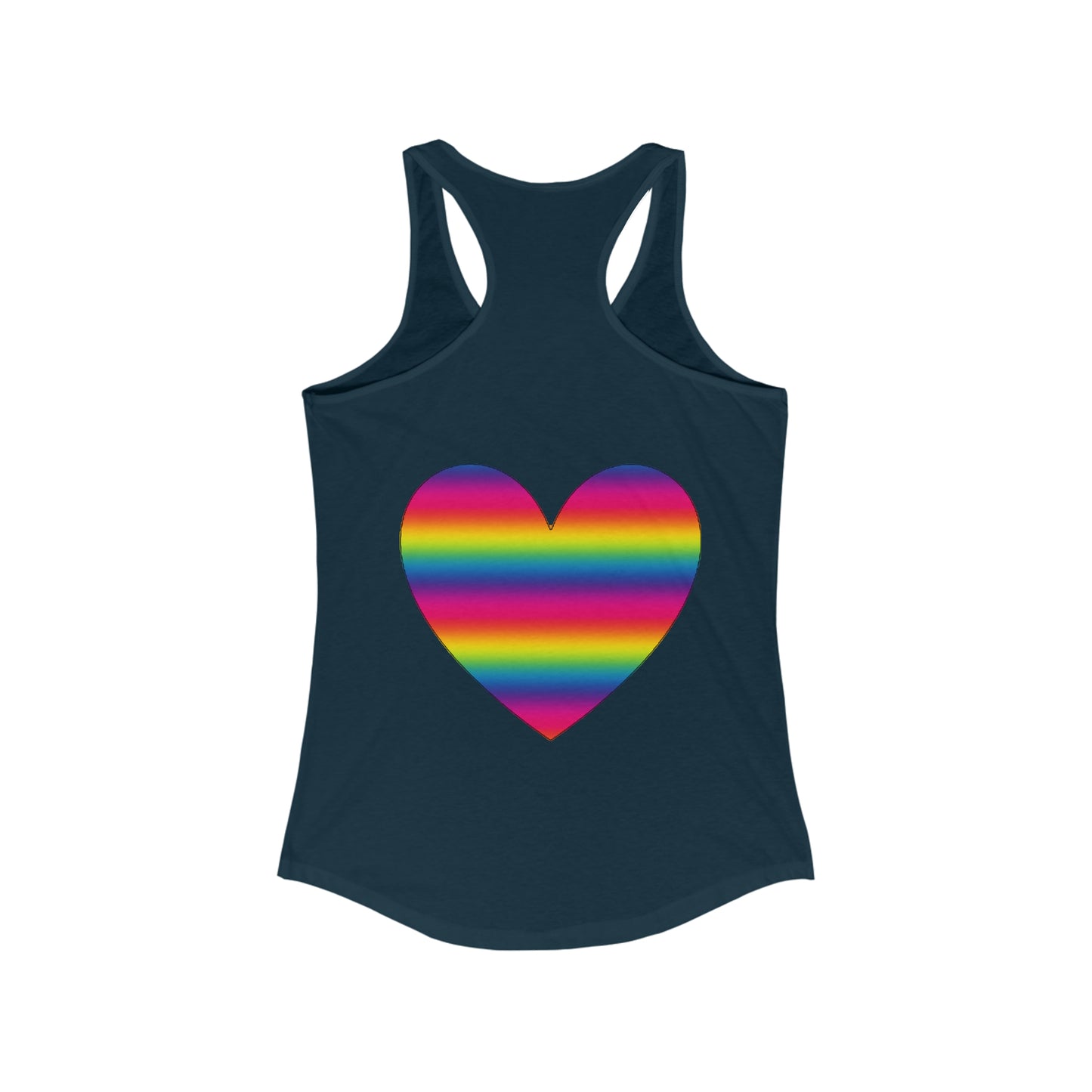 PRIDE Heart Women's Ideal Racerback Tank