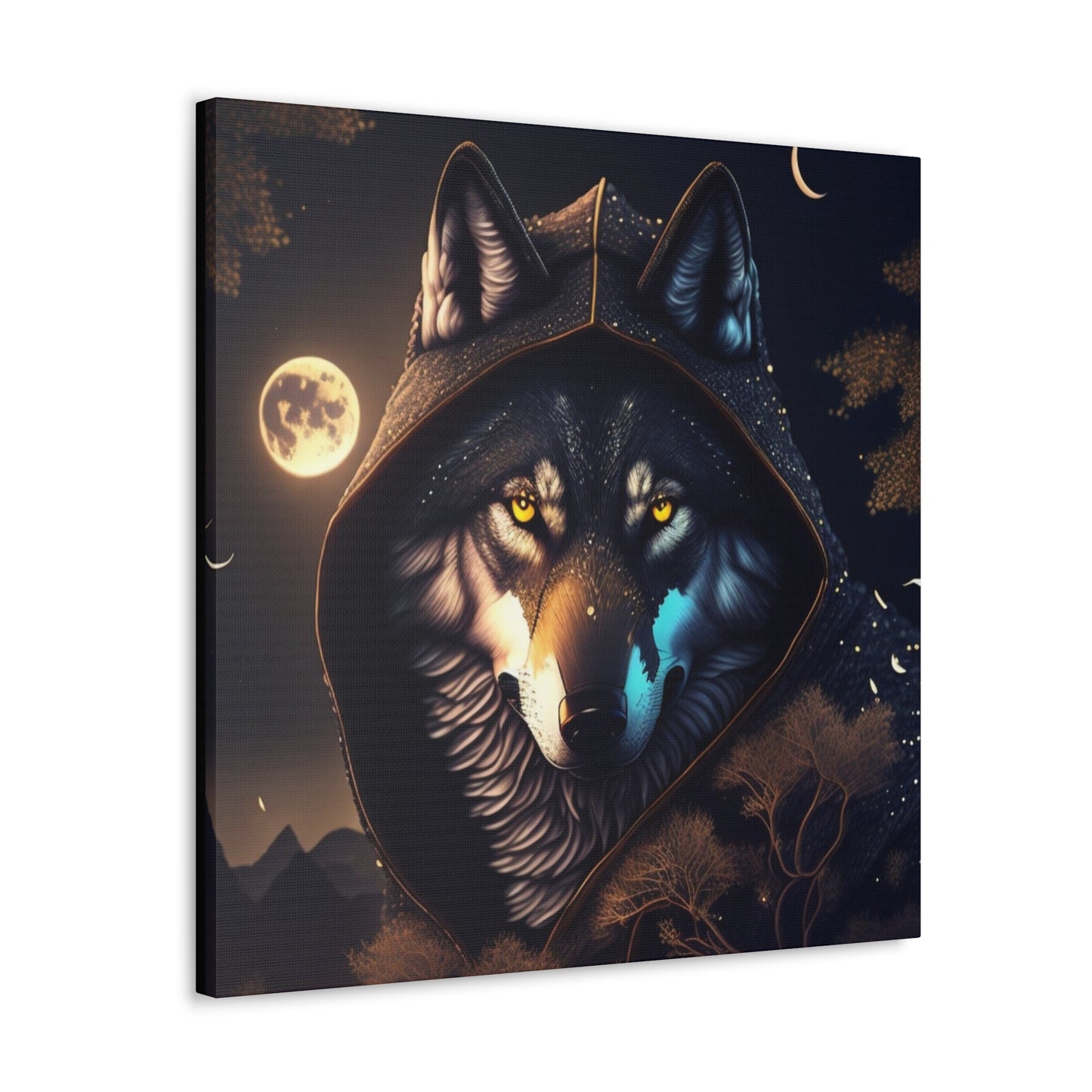 Tales Of A Wolf Mage, Canvas Art, Canvas Print, Wall Decor, Original Art, Unique Gifts