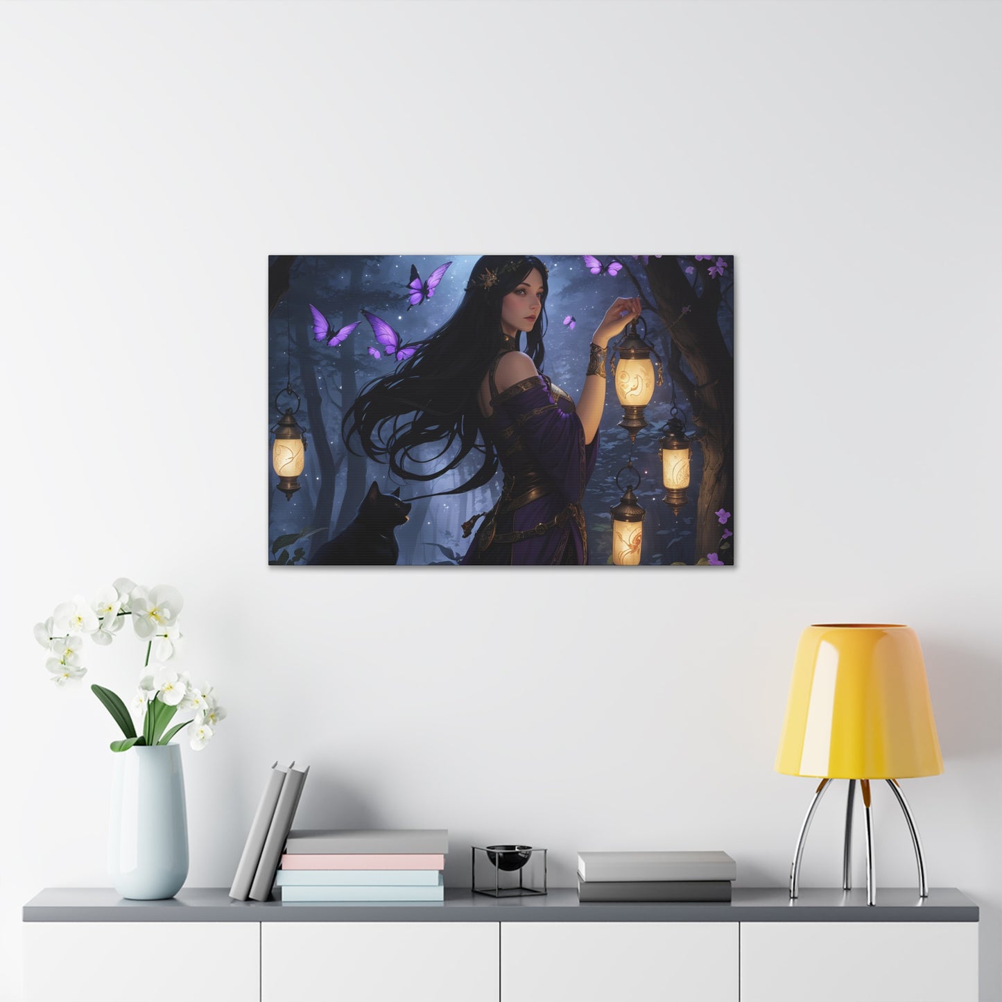 Butterfly Queen, Canvas Art, Canvas Print, Wall Decor, Original Art, Unique Gifts