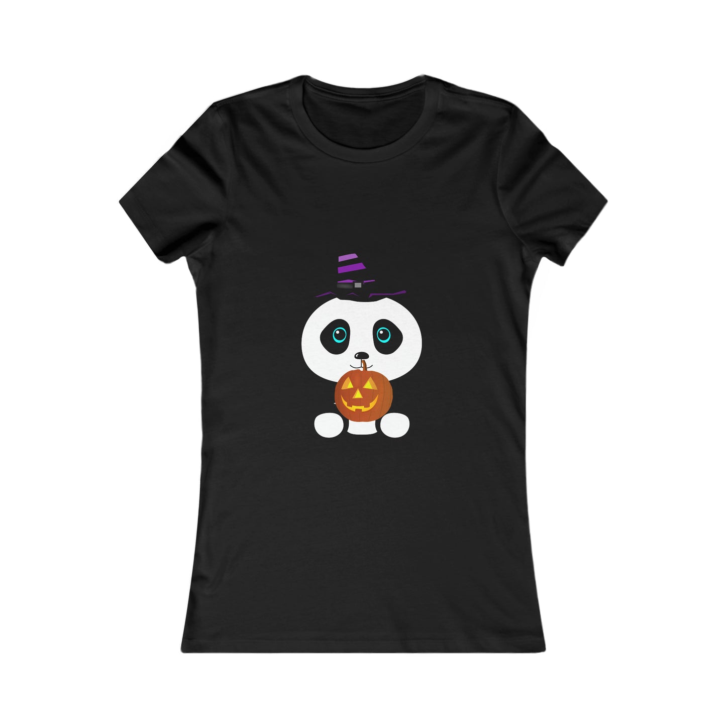 Women's Favorite Tee Cute Panda Halloween Top