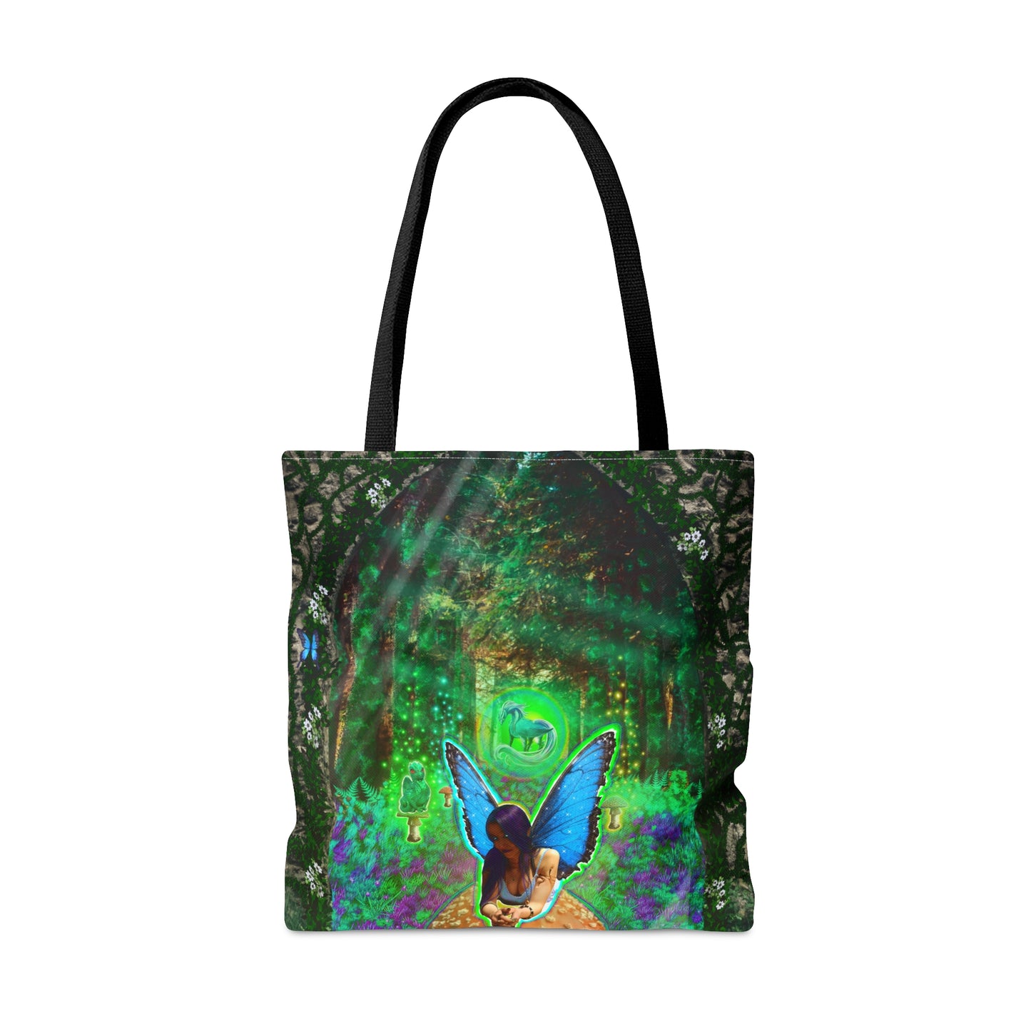 Mystic Mushroom Fairy Tote Bag