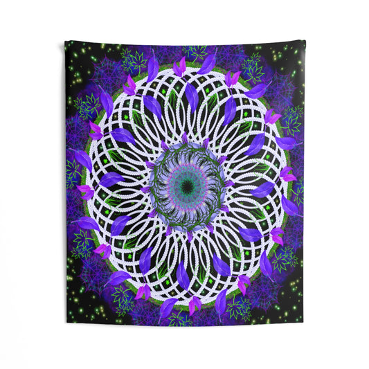 Mystic Mandala Indoor Wall Tapestry 51 x 60