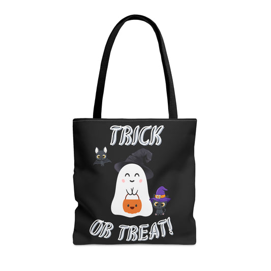 Trick Or Treat Ghost Halloween Candy Tote Bag