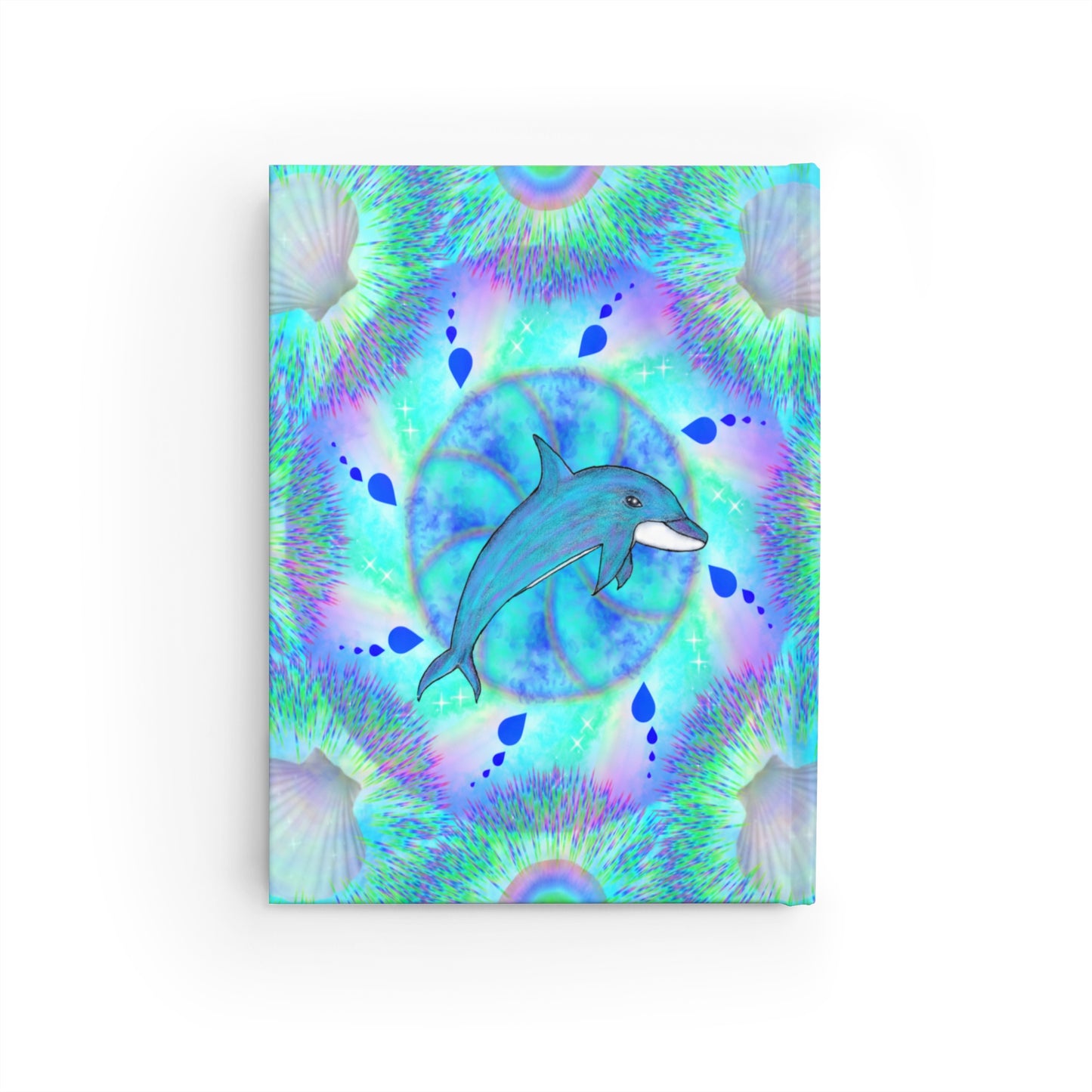 Mystic Dolphin Mandala Hardcover Journal