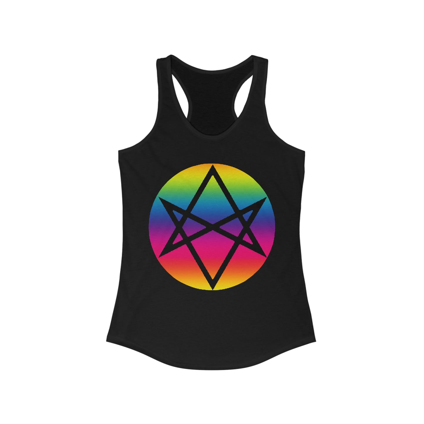 PRIDE Unicursal Hexagram Women's Ideal Racerback Tank