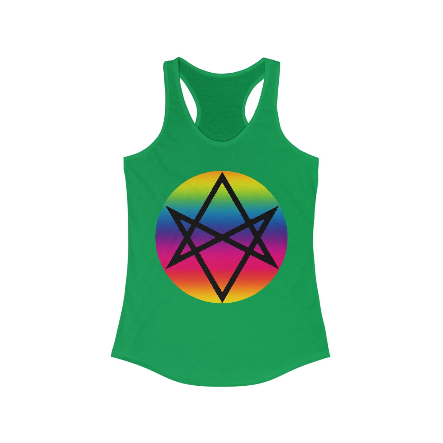 PRIDE Unicursal Hexagram Women's Ideal Racerback Tank