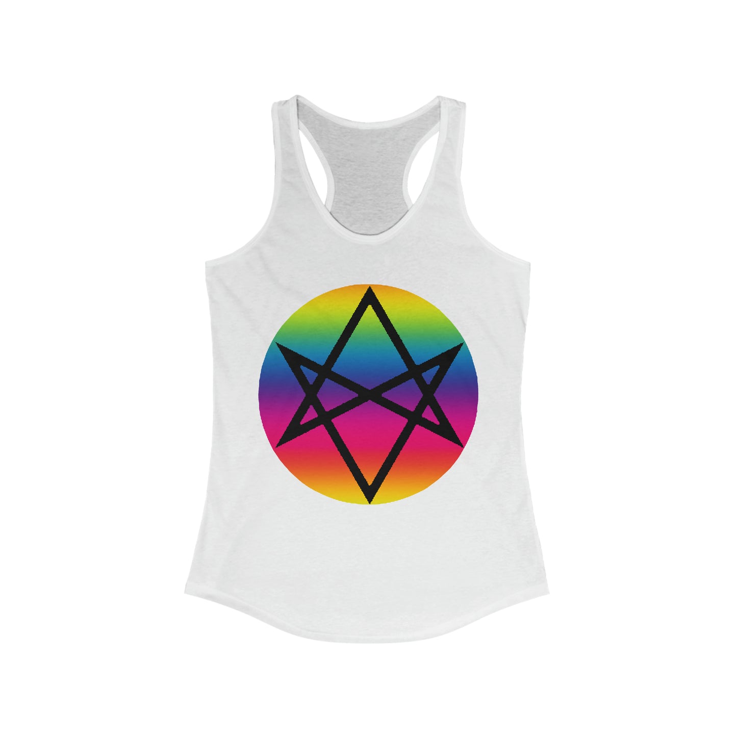 PRIDE Unicursal Hexagram Women's Ideal Racerback Tank