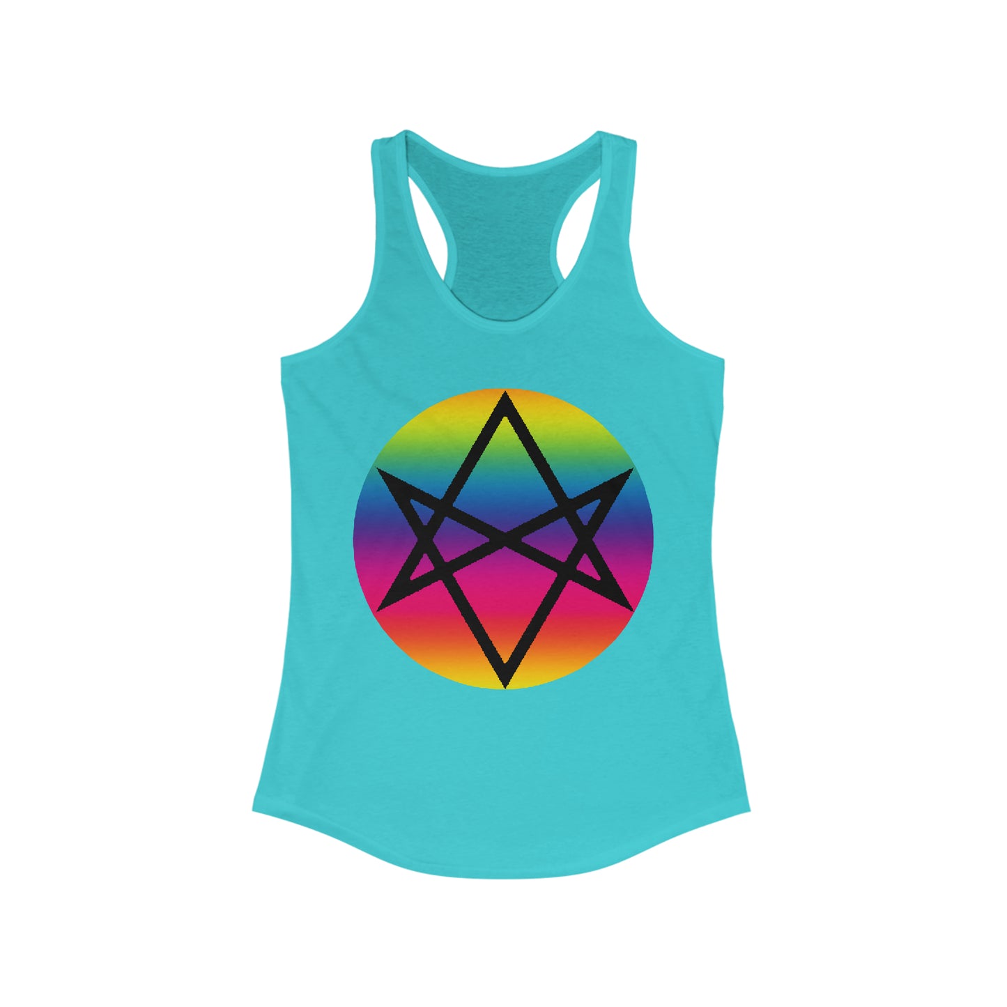 PRIDE Unicursal Hexagram Women's Ideal Racerback Tank