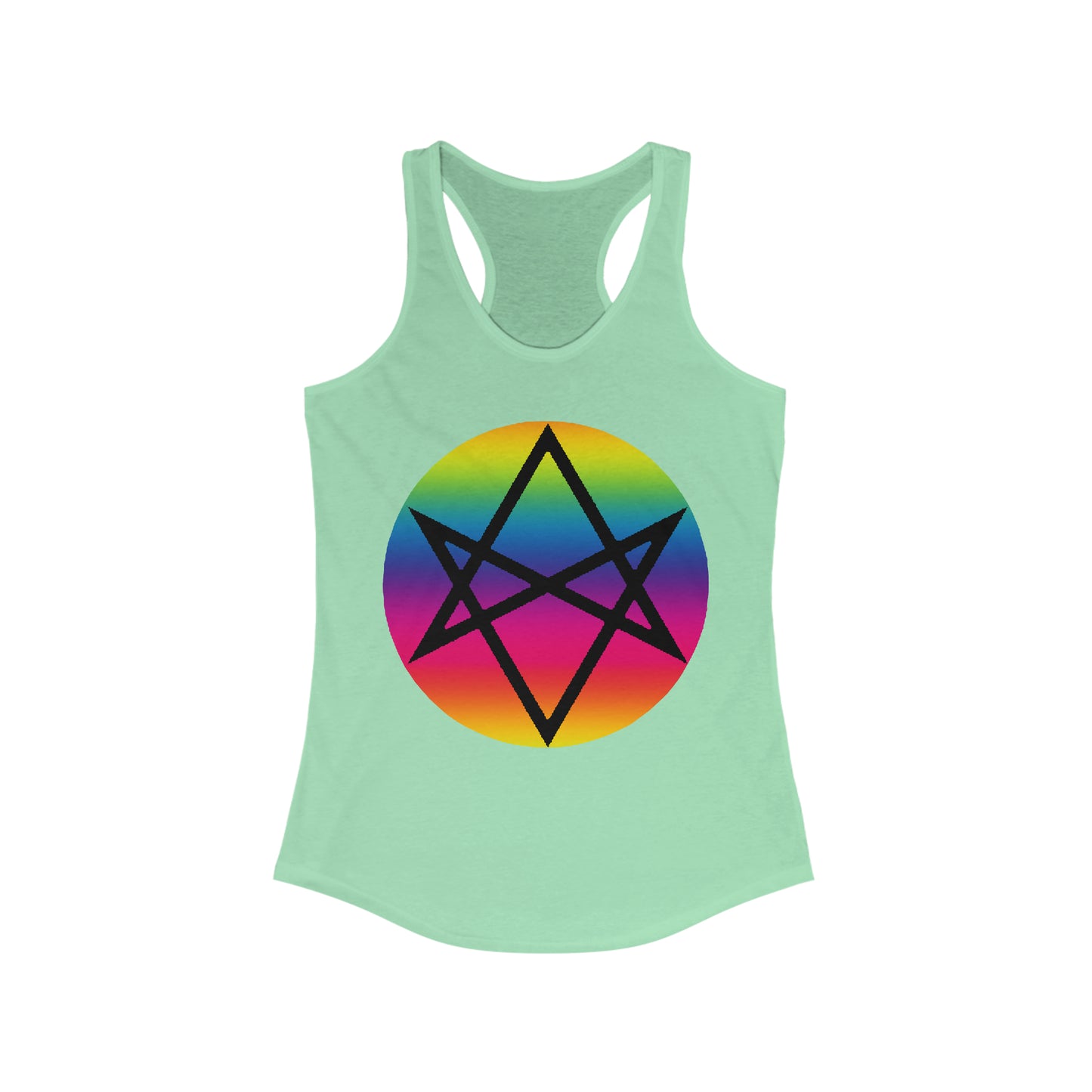 PRIDE Unicursal Hexagram Women's Ideal Racerback Tank