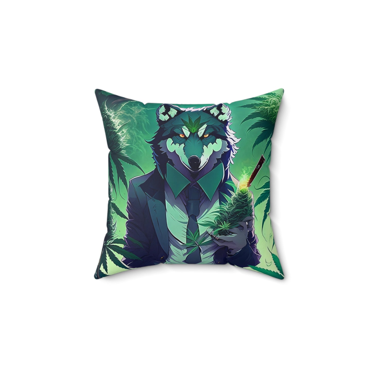 Wolf Of The Most High, Spun Polyester Square Pillow