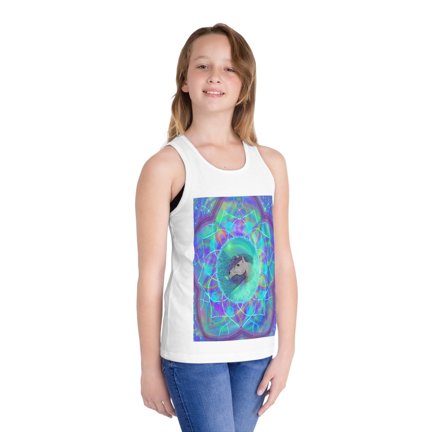 Mystic Unicorn Kid's Jersey Tank Top