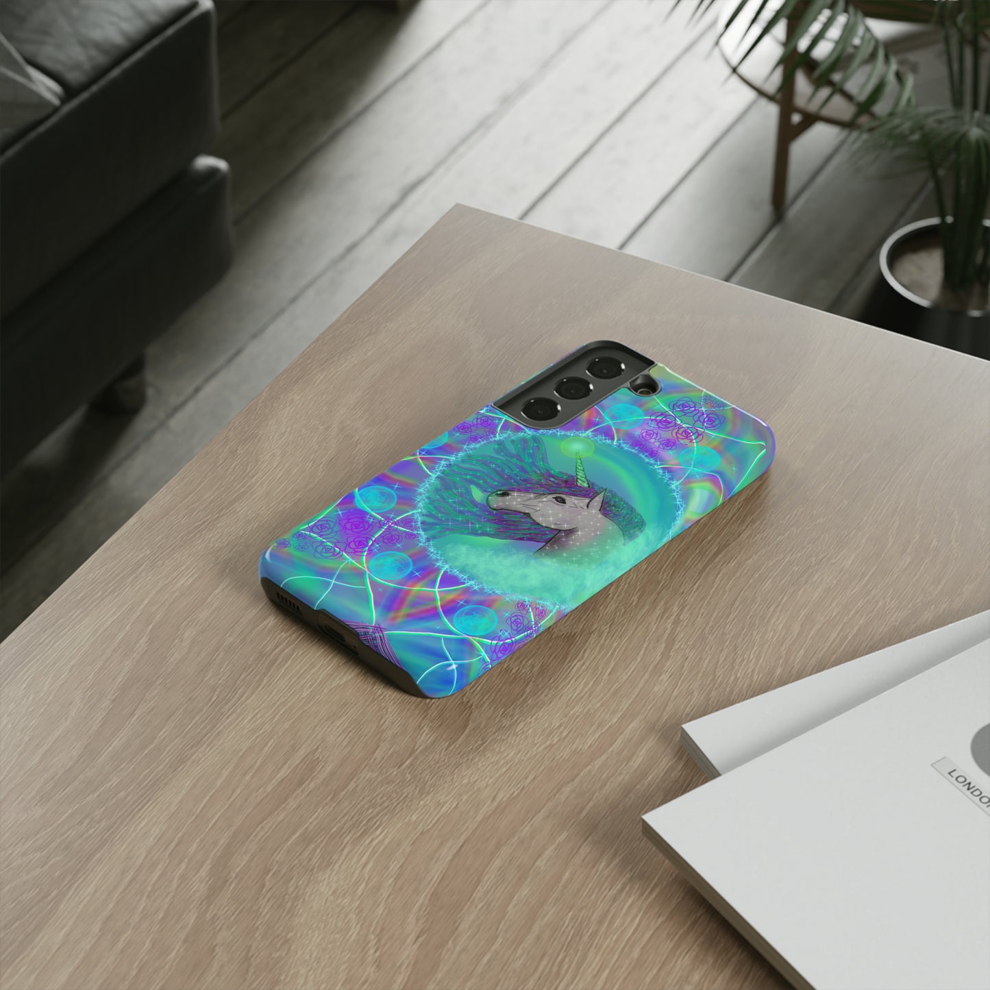 Mystic Unicorn Protective Phone Case, Samsung, iPhone, Pixel, all sizes