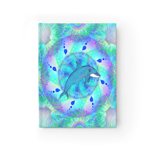 Mystic Dolphin Mandala Hardcover Journal