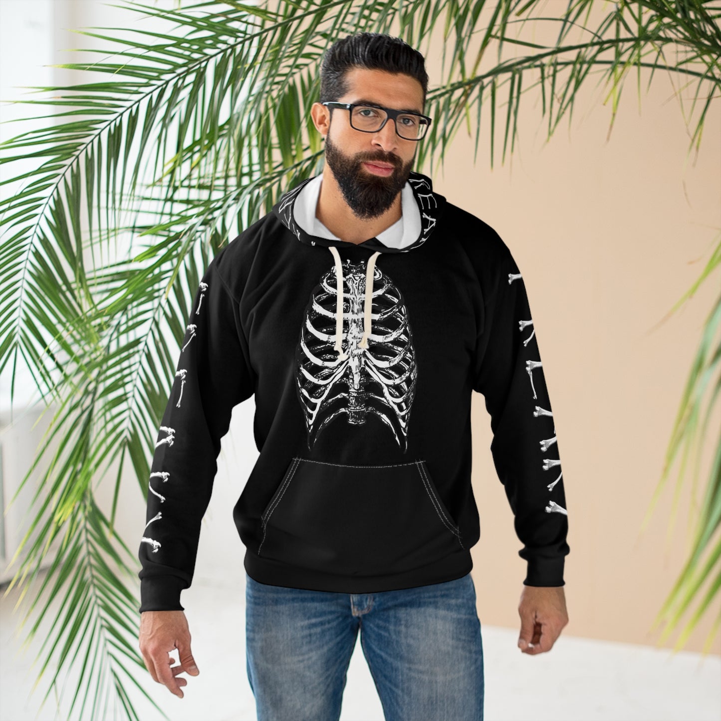 "Freaky" Bones Halloween Pullover Hoodie