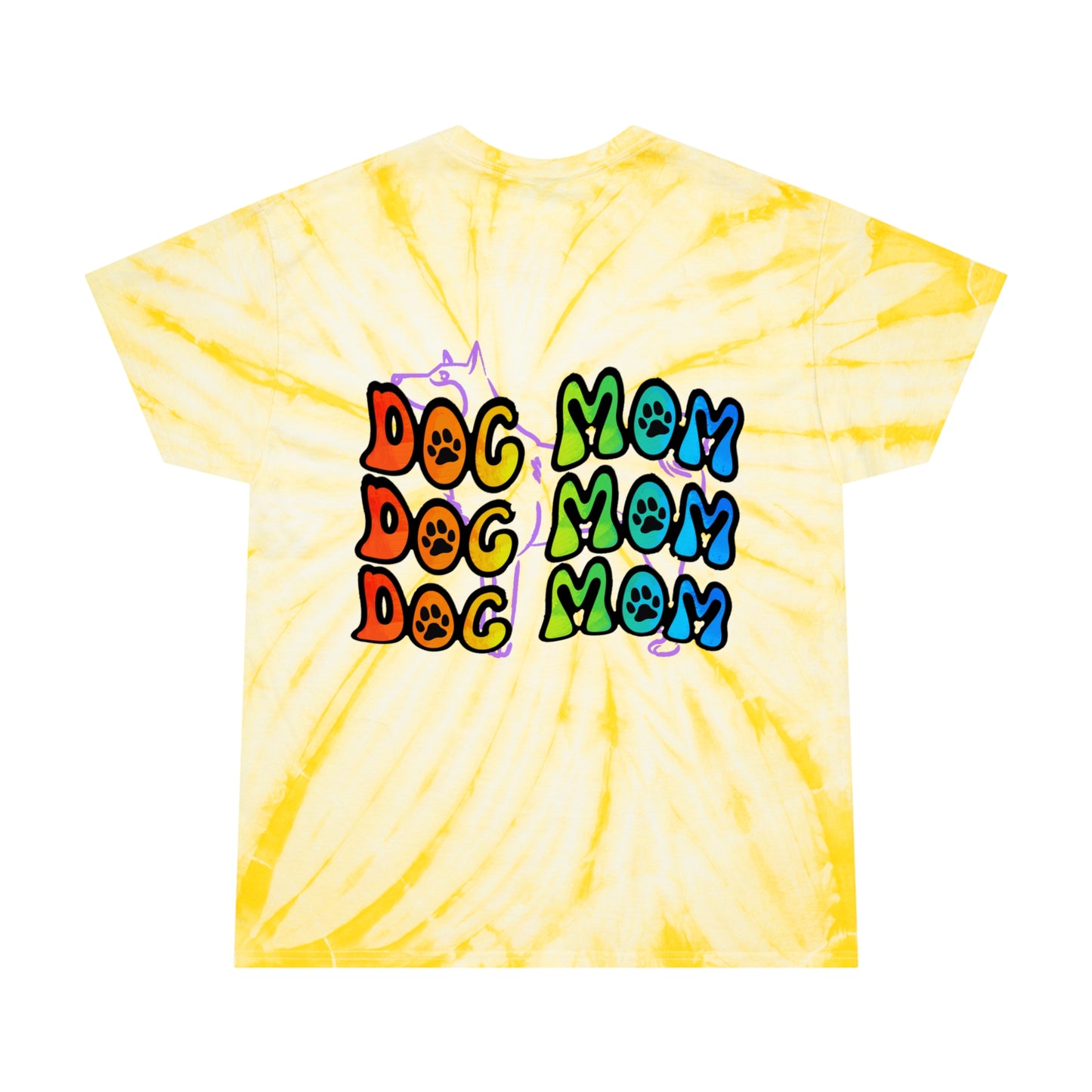 Dog Mom Tie-Dye Tee, Cyclone