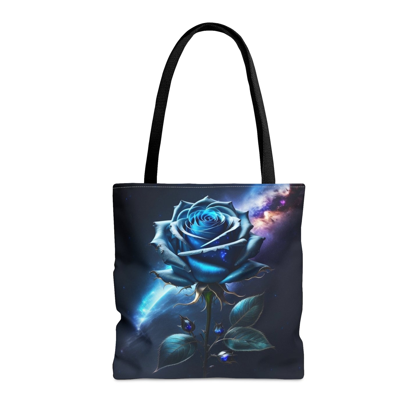 Cosmic Blue Rose,Tote Bag