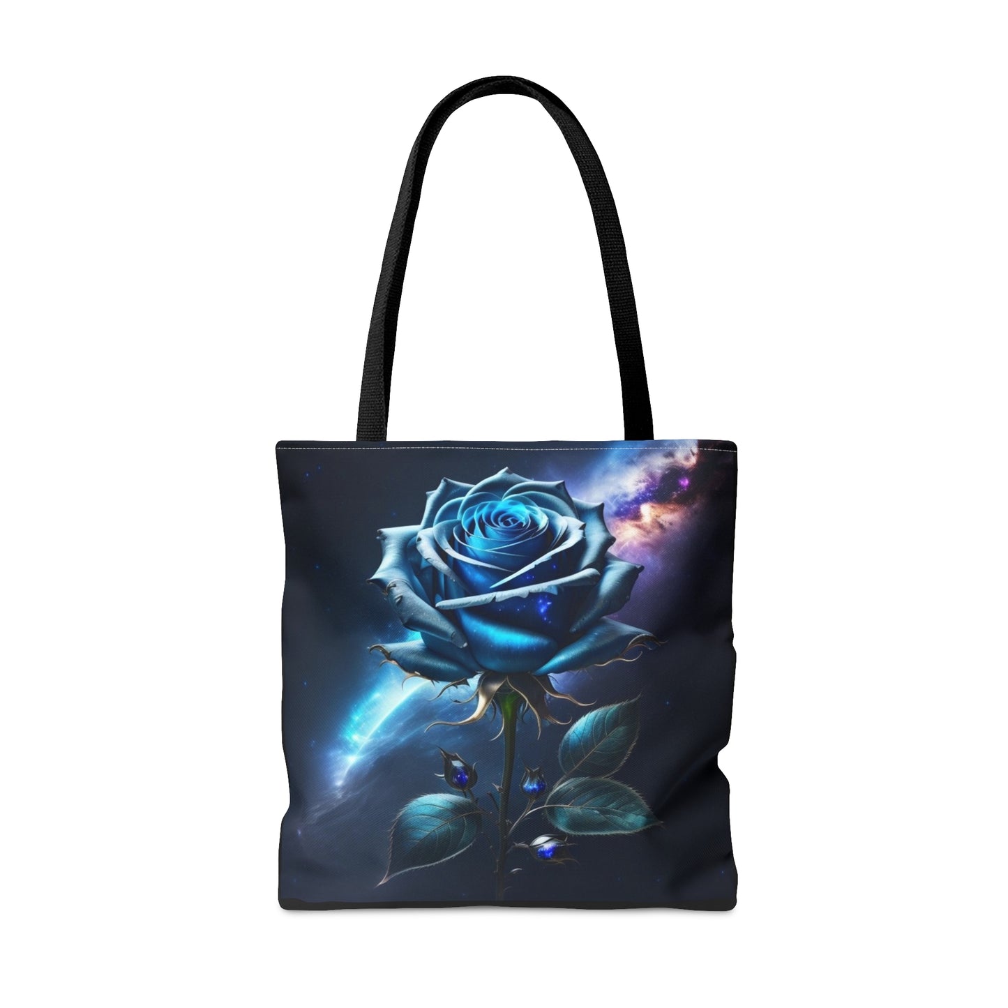 Cosmic Blue Rose,Tote Bag