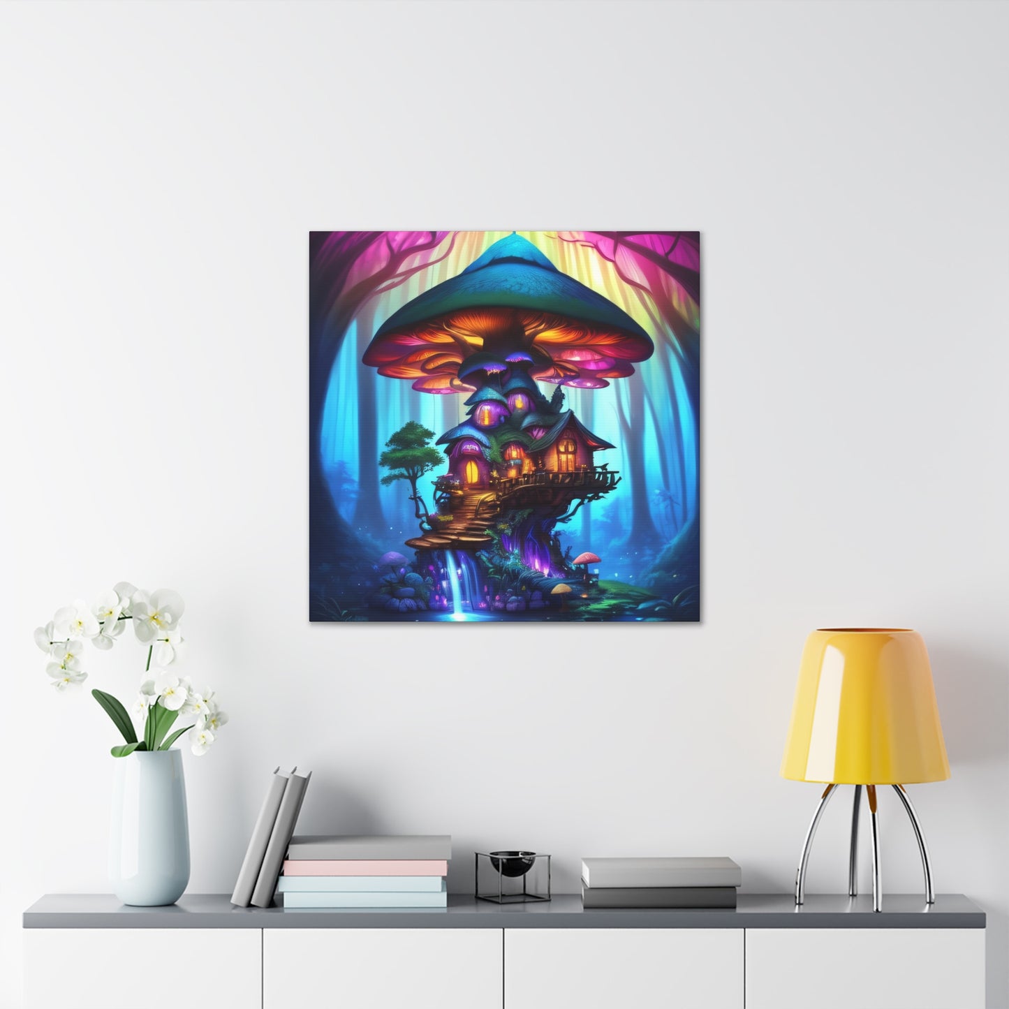 Fae World Sanctuary, Canvas Art, Canvas Print, Wall Decor, Original Art, Unique Gifts