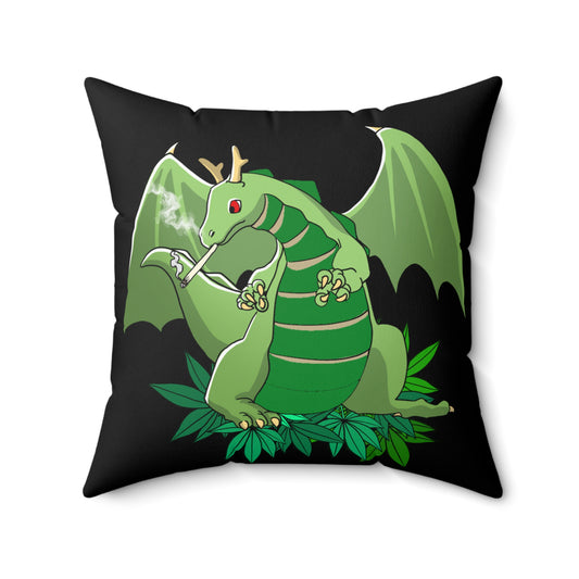 Smokin Dragon, Spun Polyester Square Pillow