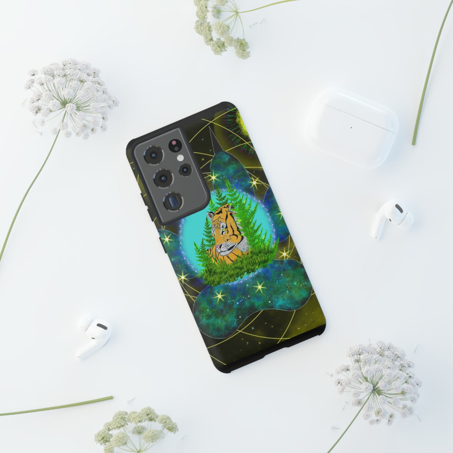 Tiger Medicine Totem Protective Phone Case, Samsung, iPhone, Pixel, all sizes