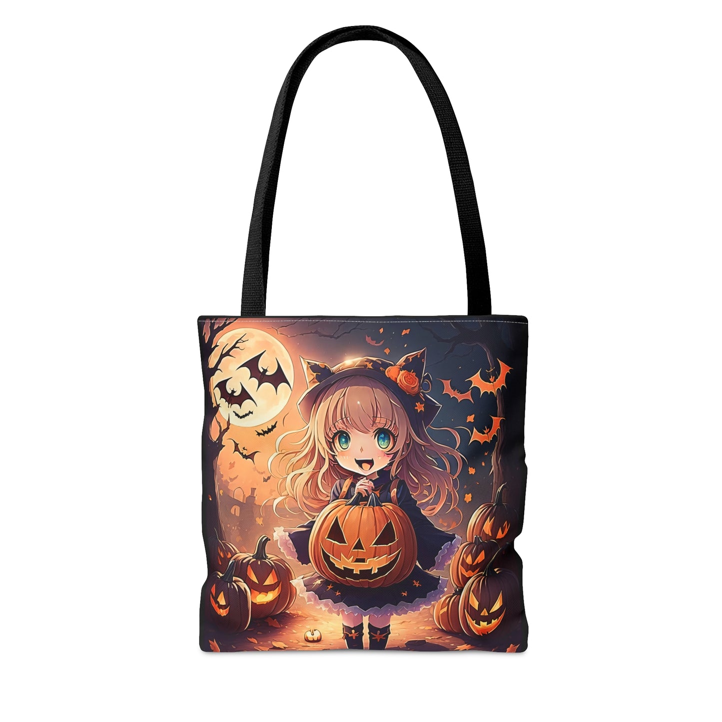 Halloween Anime Girl Halloween Candy Tote Bag