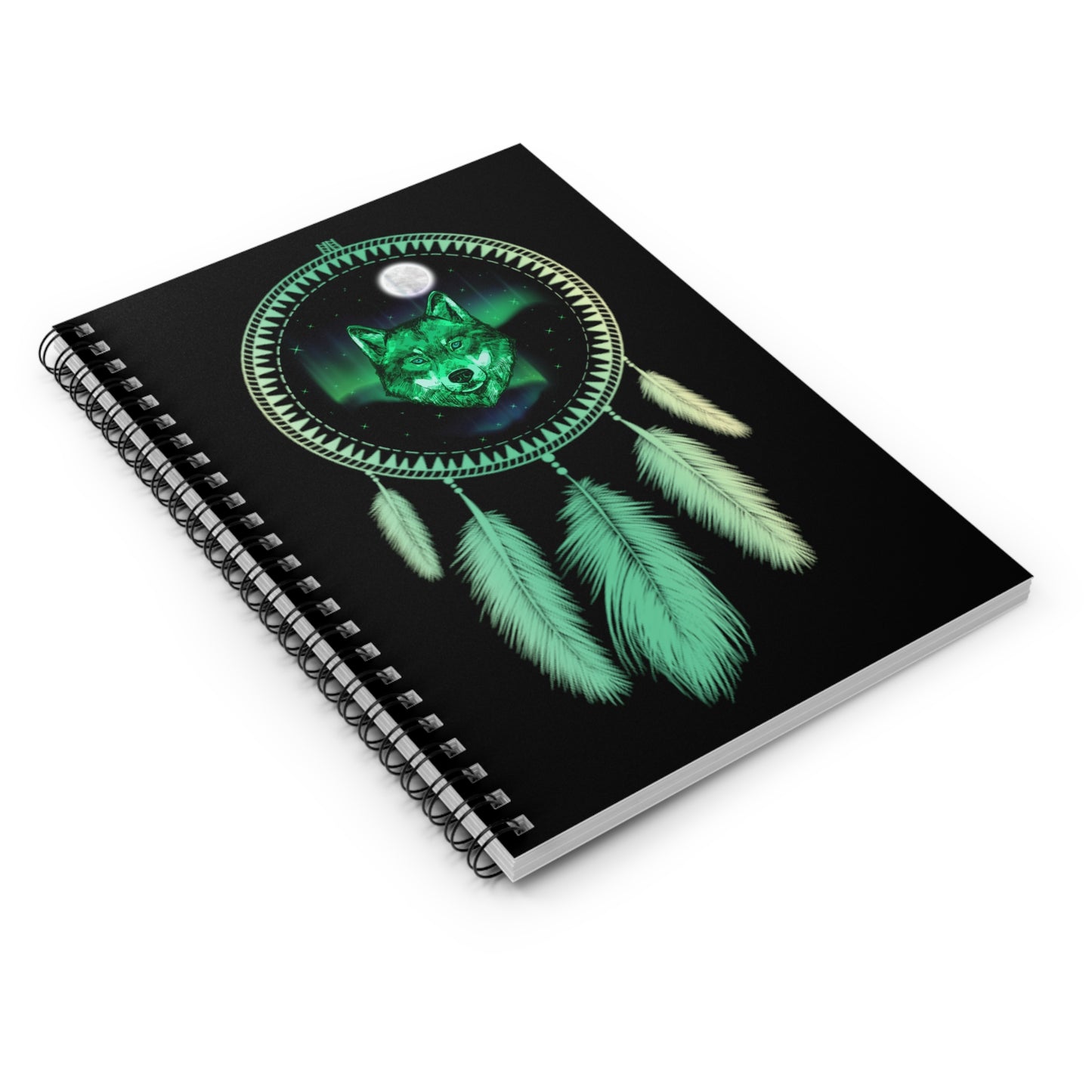 Ancestral Wolf, Notebook, Black Light Responsive