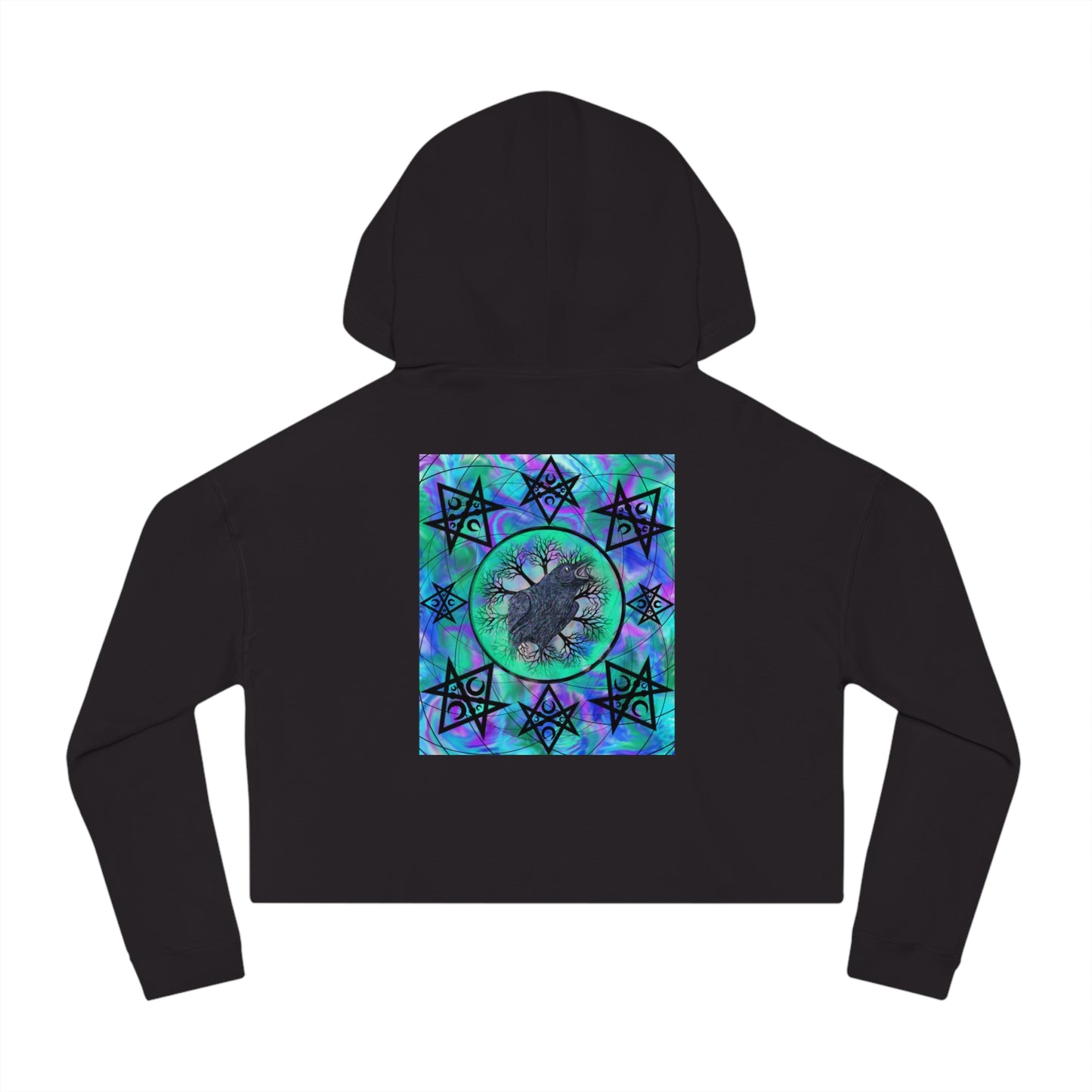 Raven Magick Women’s Cropped Hooded Sweatshirt