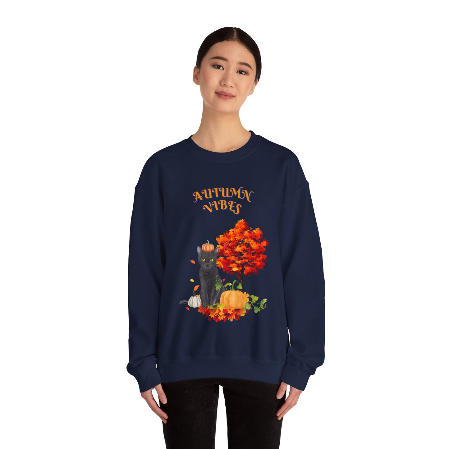 Autumn Vibes Fall Crewneck Sweatshirt