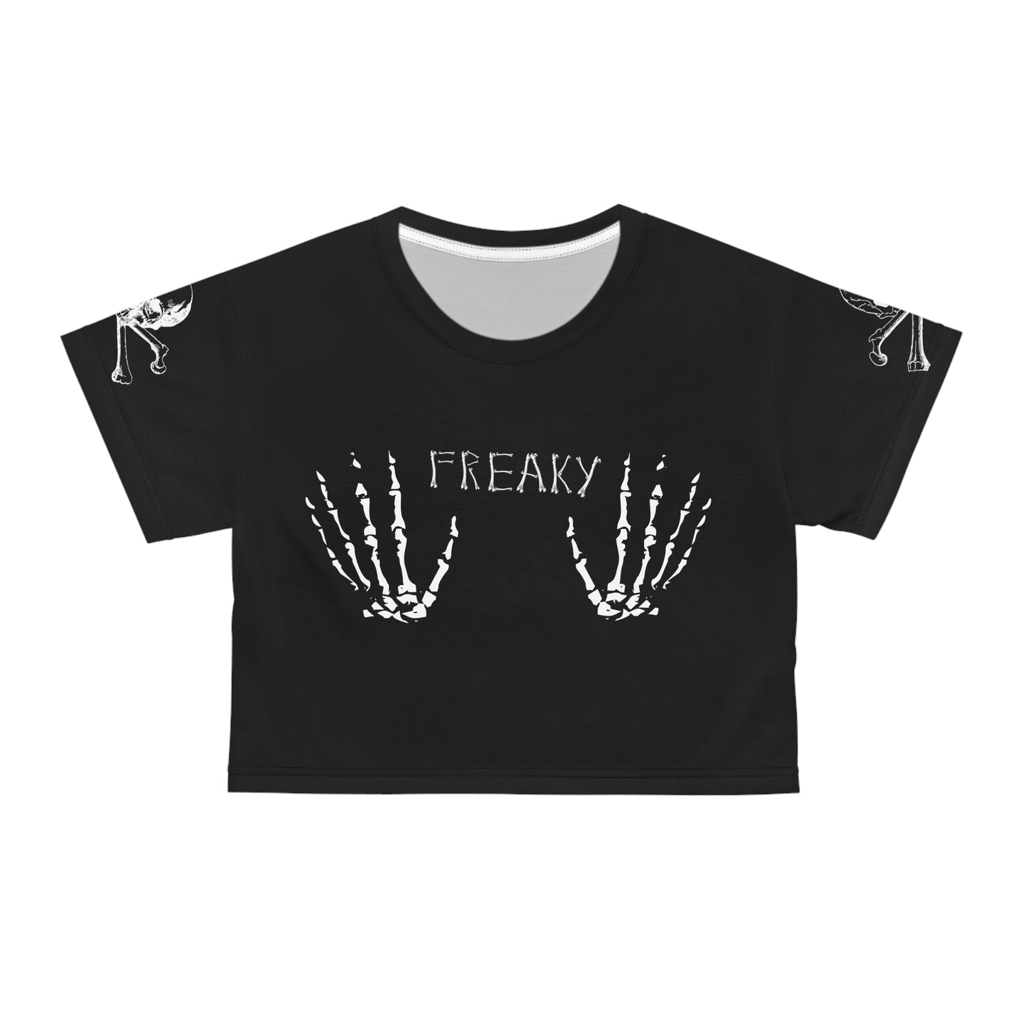 Freaky Bones Halloween Crop Top