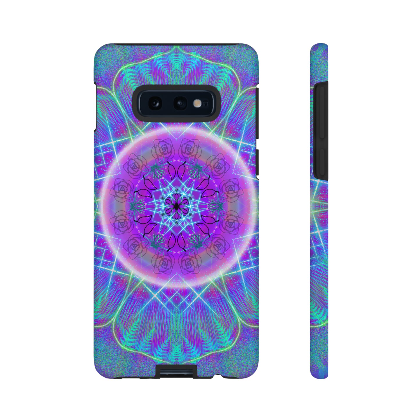 Psychedelic Mandala Protective Phone Case, Samsung, iPhone, Pixel, all sizes