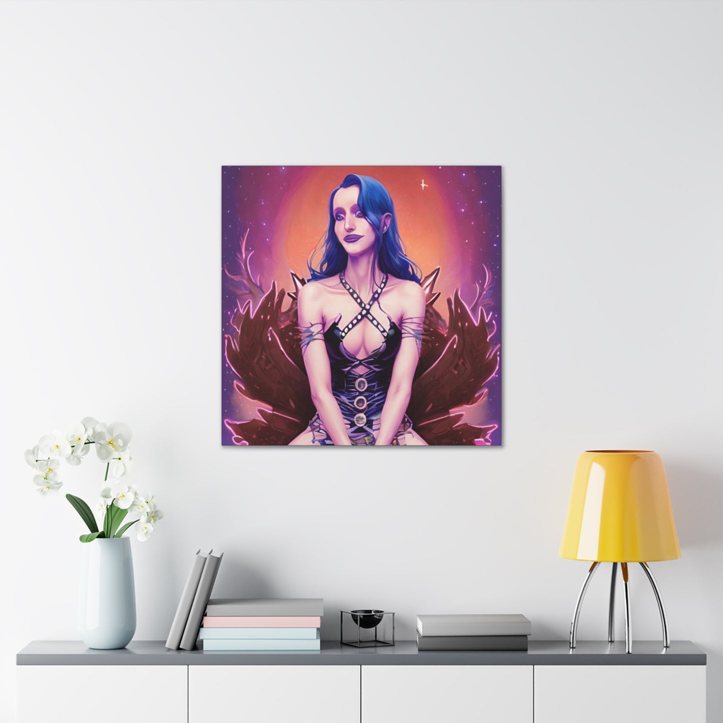 High Elvan Priestess, Canvas Art, Unique Fantasy Art, Unique Gifts, Original Art