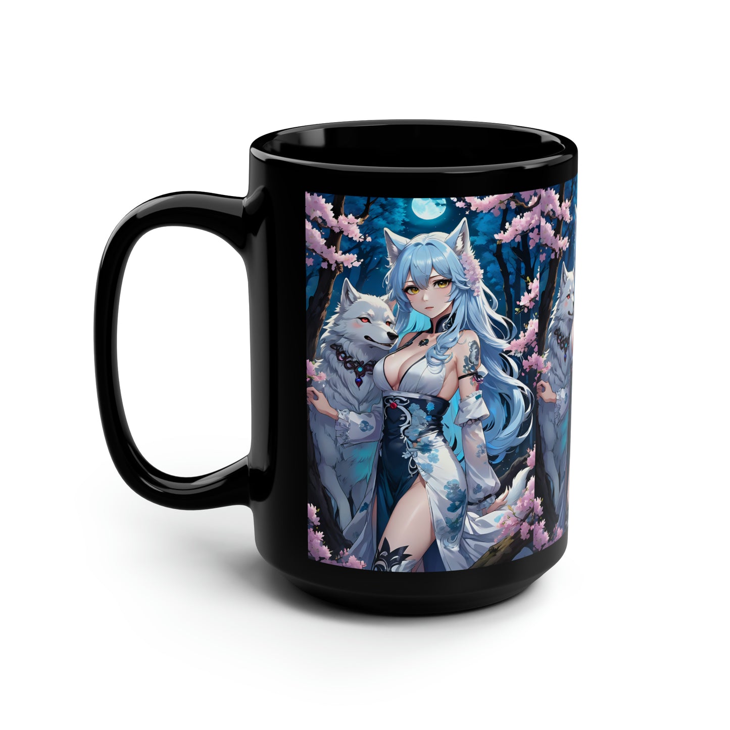 Wolf Moon Goddess, Mug 15oz