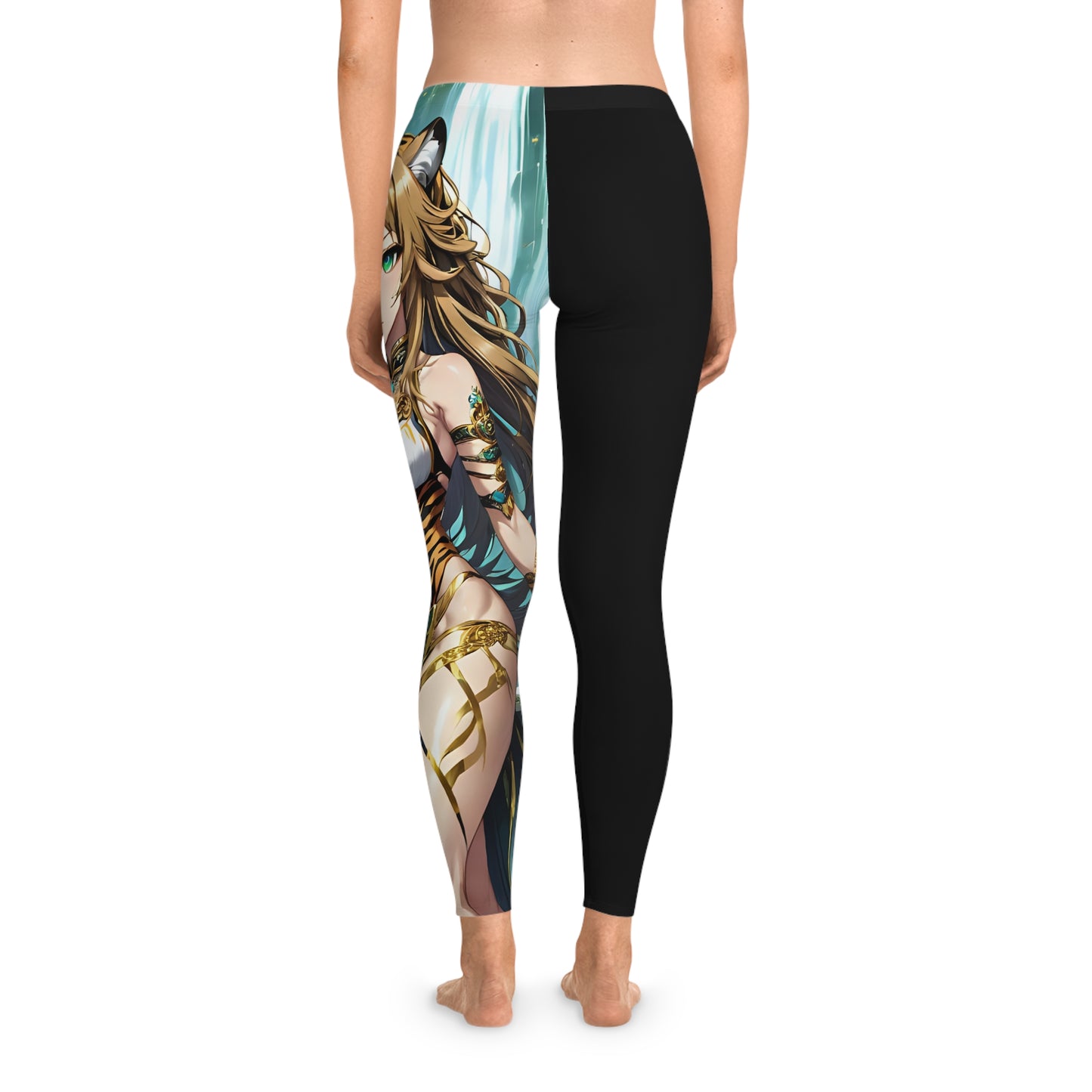 Jungle Tigress Black Leggings, Anime