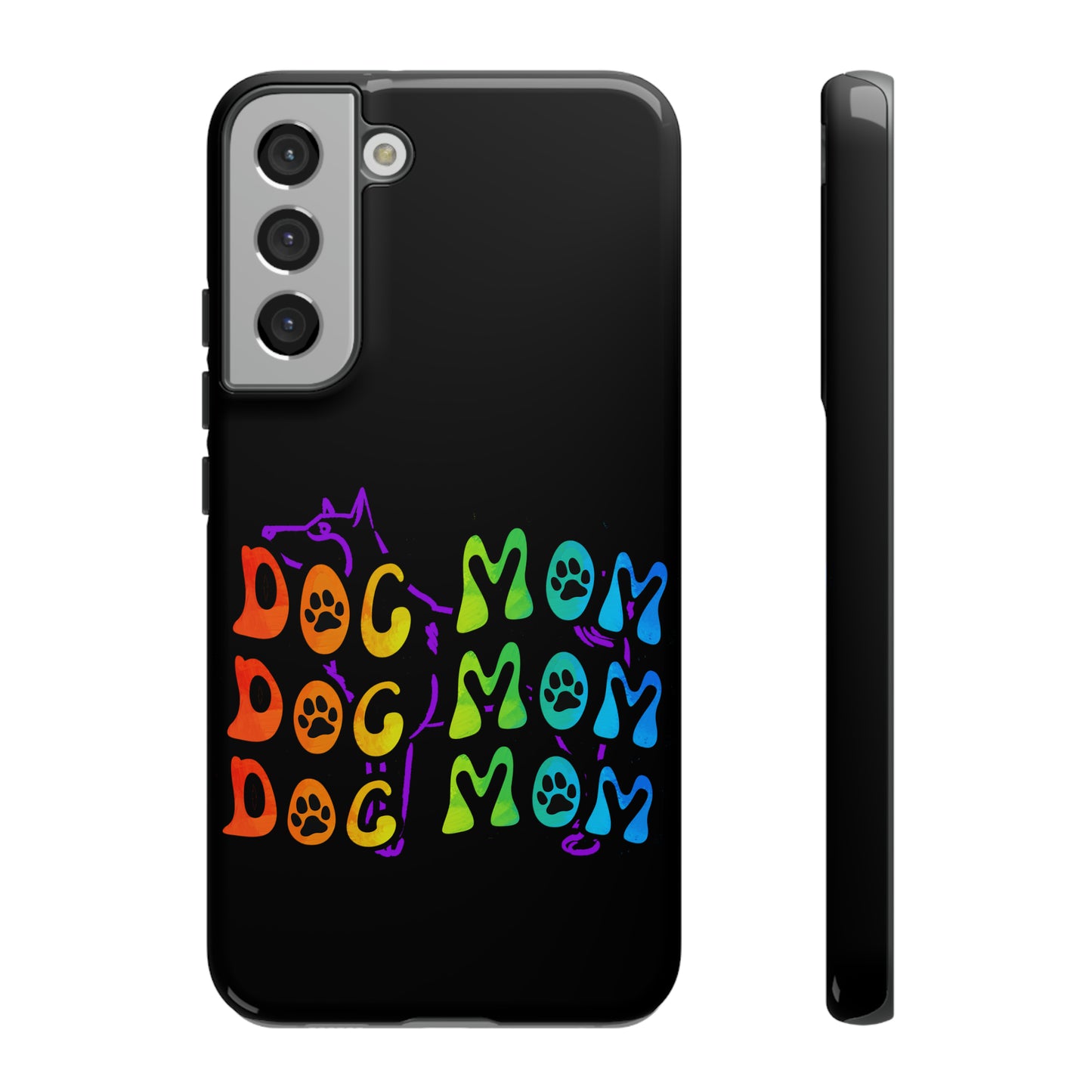 Dog Mom Protective Phone Case, Samsung, iPhone, Pixel, all sizes