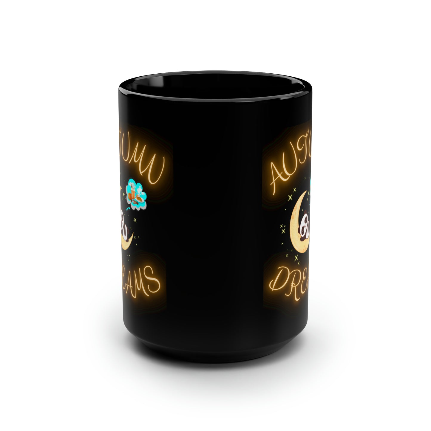 Autumn Dreams Black Mug, 15oz