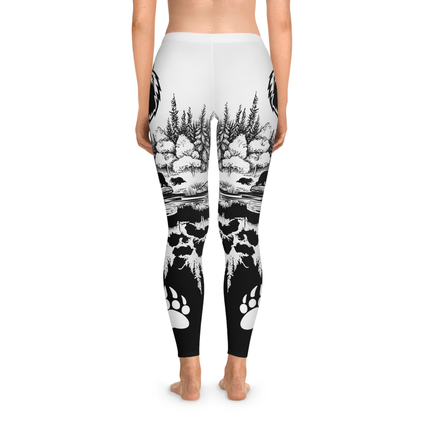 Mystic Bear, Black Leggings