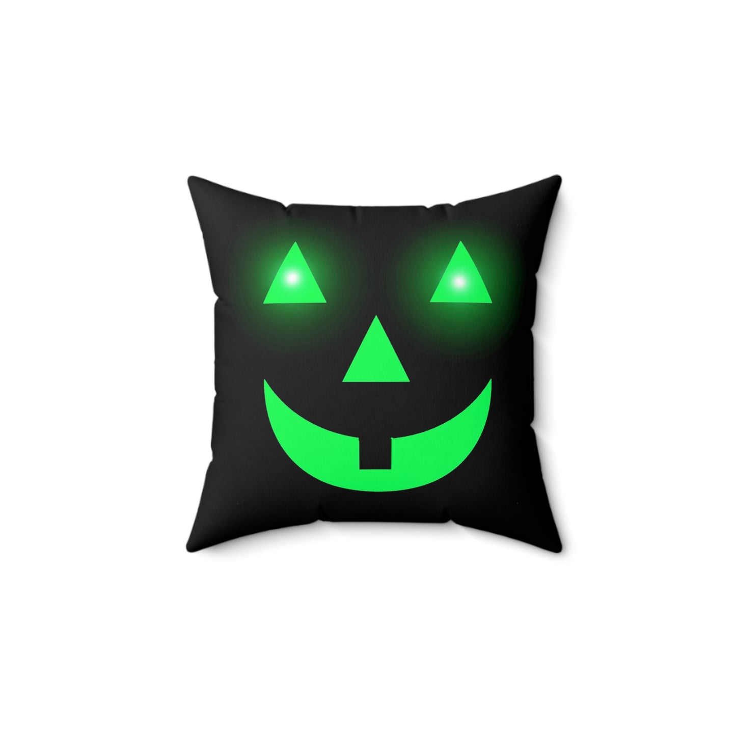 Halloween Pumpkin glow, Spun Polyester Square Pillow