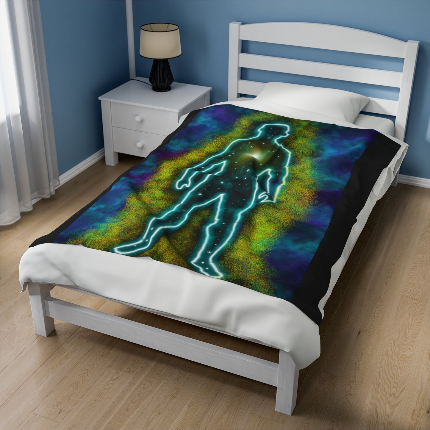 Mystic Energy Body Velveteen Plush Blanket