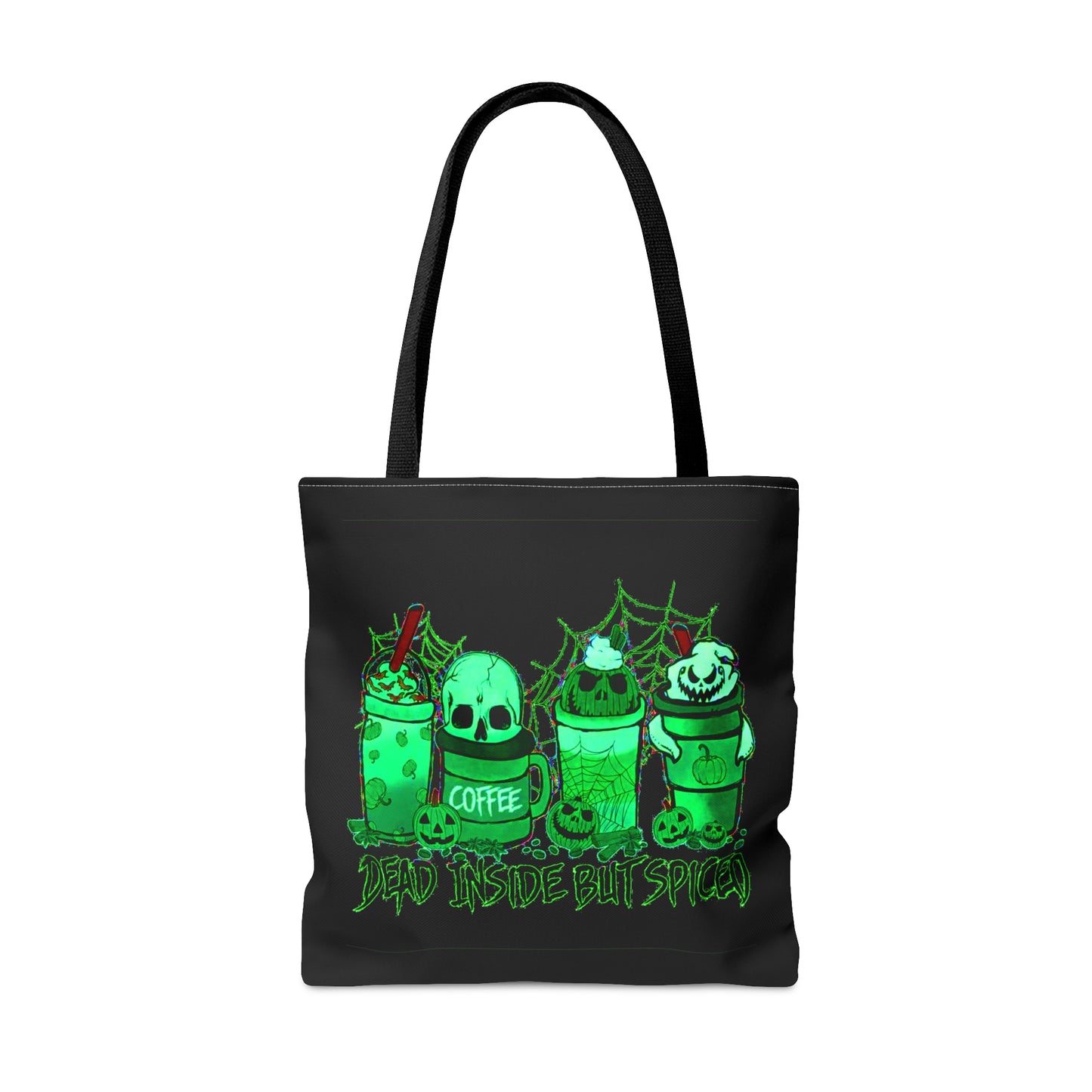 Dead Inside But Spiced Halloween Tote Bag