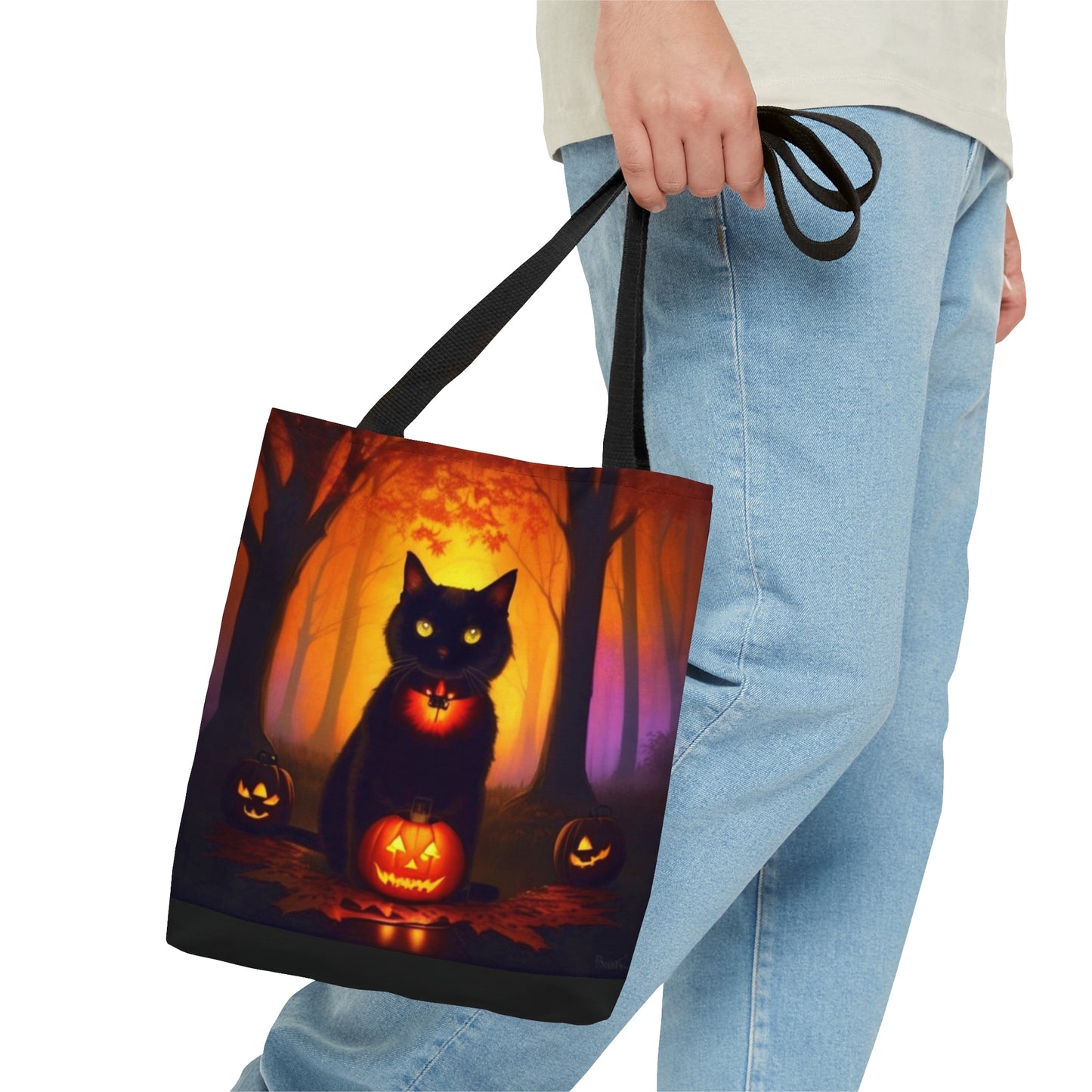 Haunted Forest Halloween Candy Tote Bag